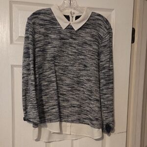Ann Taylor Monochrome Knit Sweater